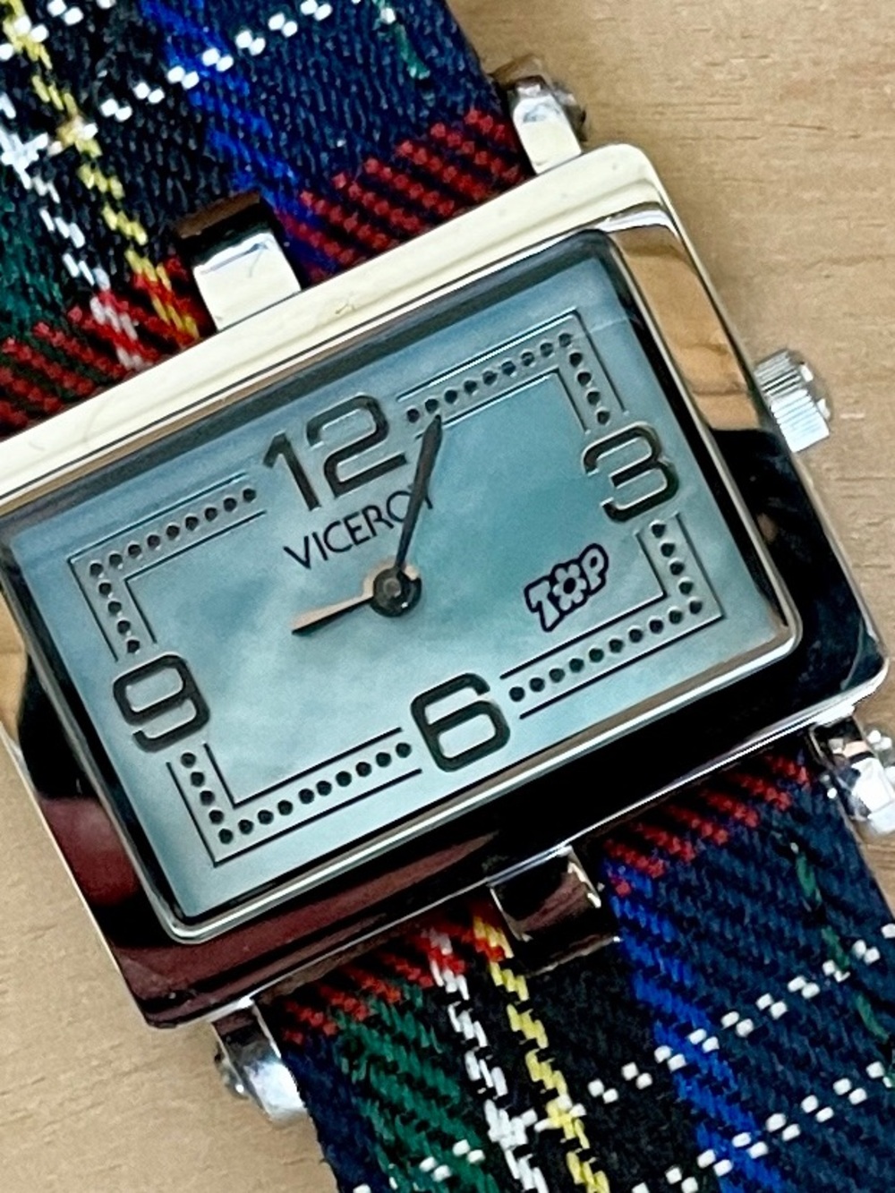 Viceroy | Top Watch w/Blue MOP Dial & Tartan Plaid Band ♥ New in box!
